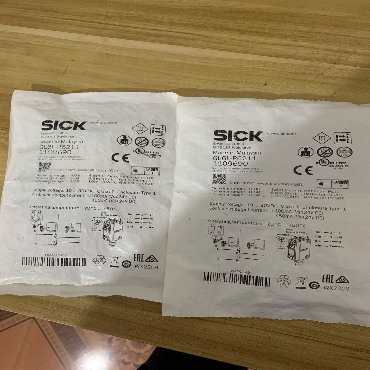 全新德国SICK西克GL6L-P6211货号1109690实