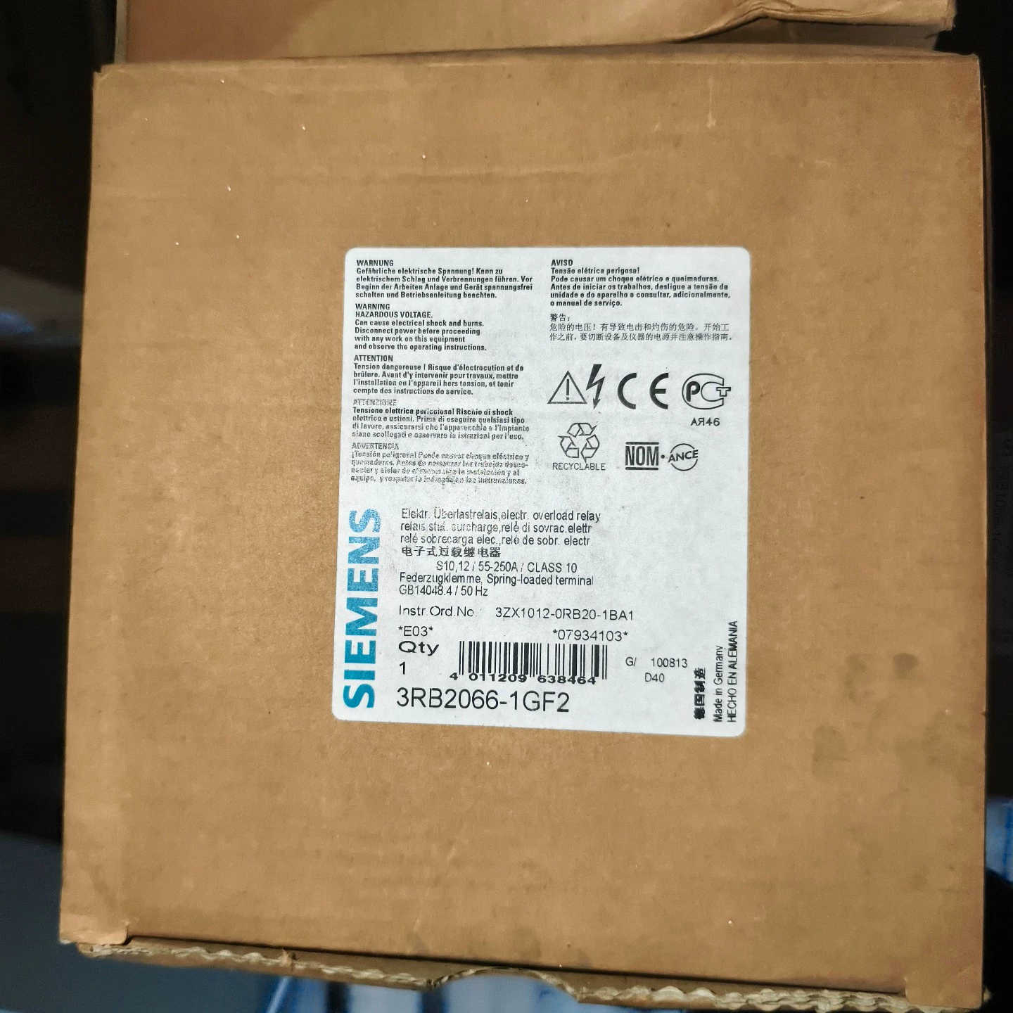 3RB2066-1GF2电子过载继电器3RB2议价