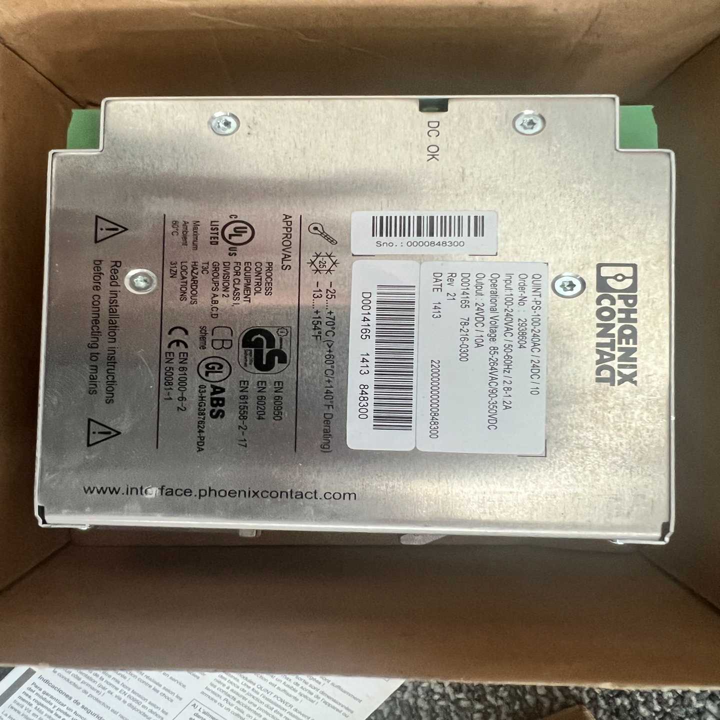 电源 QUINT-PS-100-240AC/240D~询价