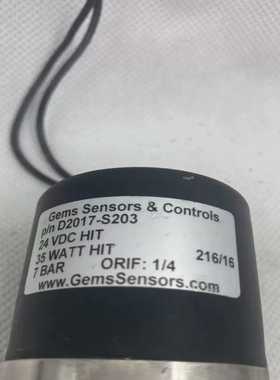 询价~GEMS SENSORS & CONTROLS电磁阀，型号D