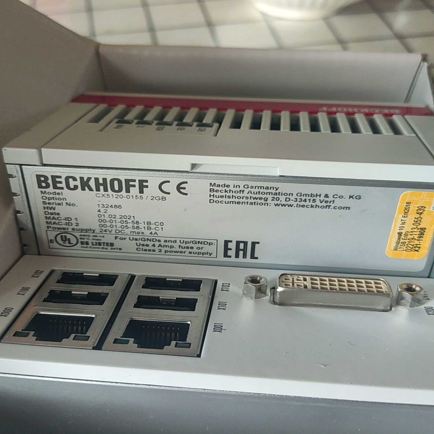 倍福CX5120-0155/2GB~询价