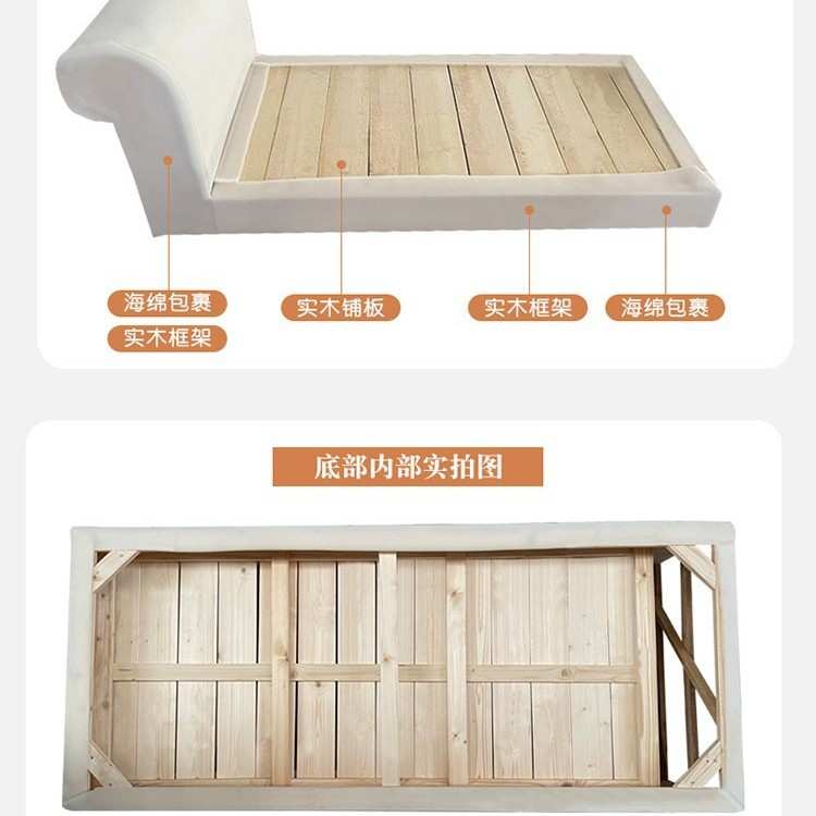 小户型沙发贵妃榻新品现代美式布艺贵妃躺椅卧室躺床酒店民宿单人