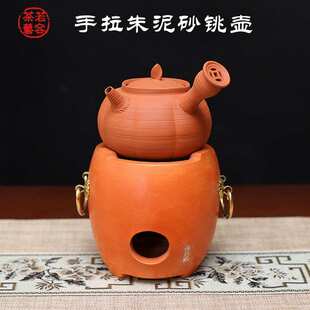 闽西副榜炉电热丝煮茶炉工夫茶红泥电炭炉改装茶炉手工砂铫电陶炉