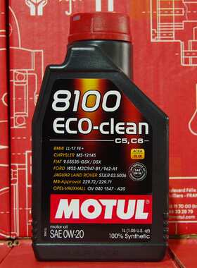 摩特 8100 ECO-CLEAN 0W-20 C5/C6 1L 国6B级 进口酯类全合成机油