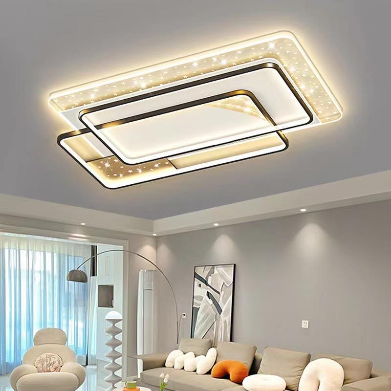 客厅吸顶灯现代简约大气2023年新款创意星空网红LED卧室书房灯具
