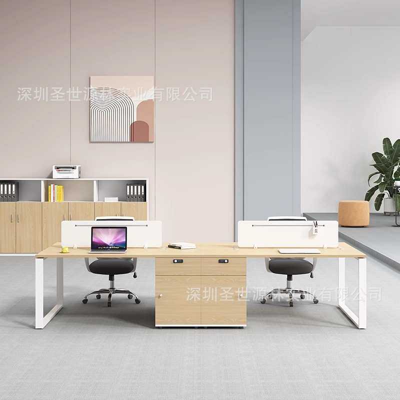厂家直销办公桌简约现代职员桌4人位6人位员工办公室椅组合电脑桌