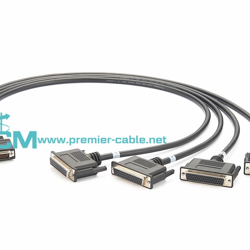 LFH160 LFH200测试电缆组件60针DIN41612公转母Pickering连接线