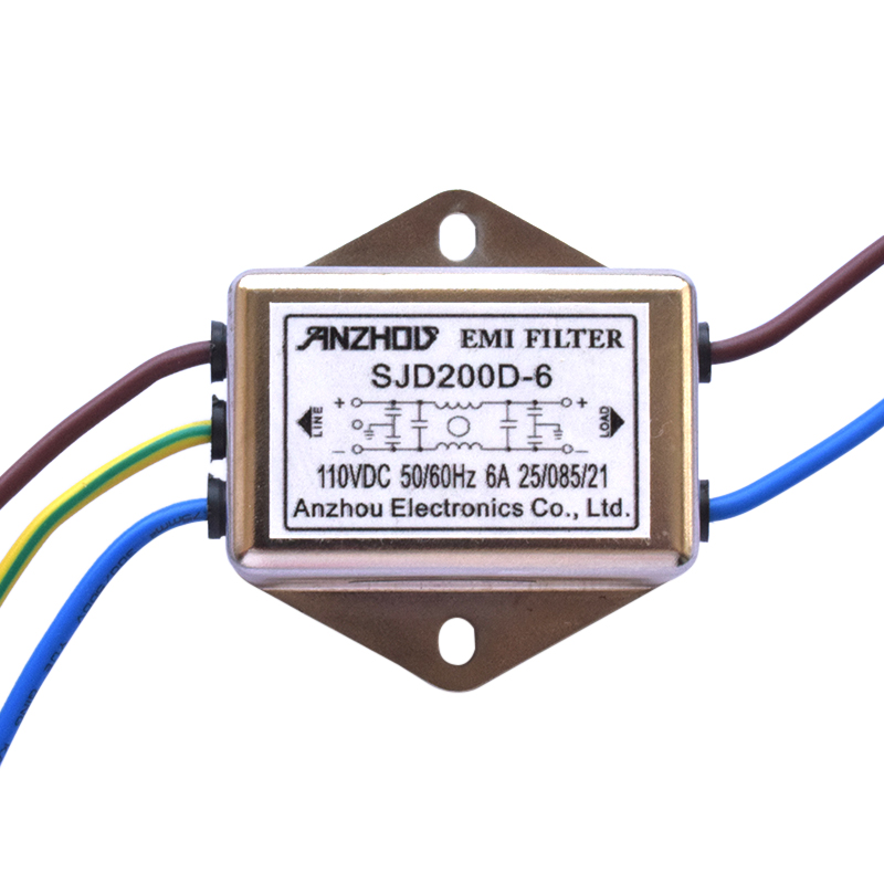 安州 SJD200D-1A3A SJD200D-6A10A 单相直流滤波器 6V12V24V100V