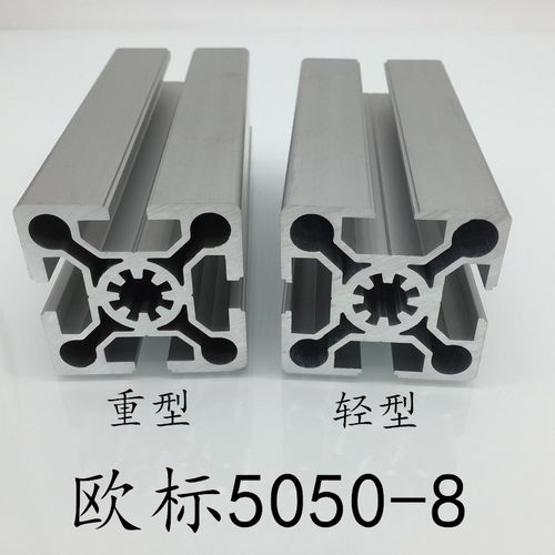 工业铝型材欧标5050框架铝合金欧标50*50铝型材5050W流水线工作台