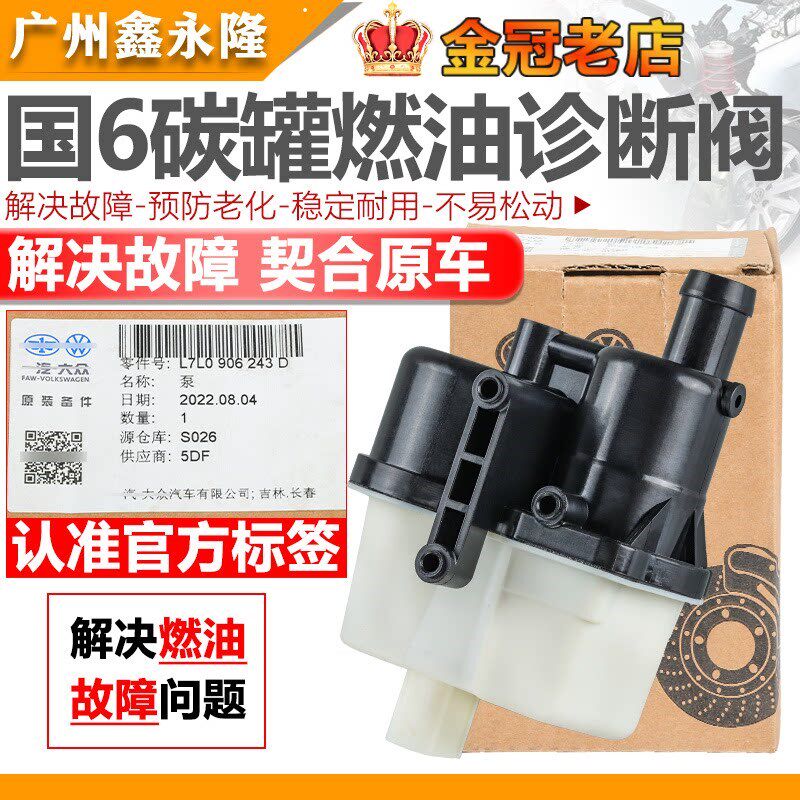 凌渡途观途岳途昂朗逸速腾国六燃油系统诊断泵活性碳罐炭罐电磁阀