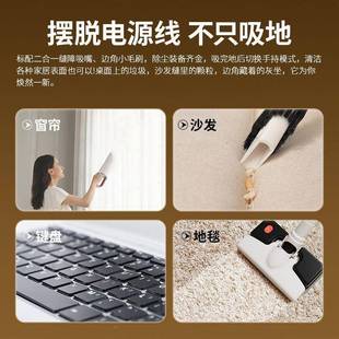 无线吸尘器家大新E300吸力强持力手用大功率除螨狗小毛宠物地毯拖
