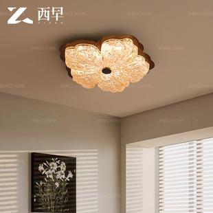 高级RL1297轻奢室 花法中古卧灯全光谱护眼吸顶灯复古书房浪瓣漫式