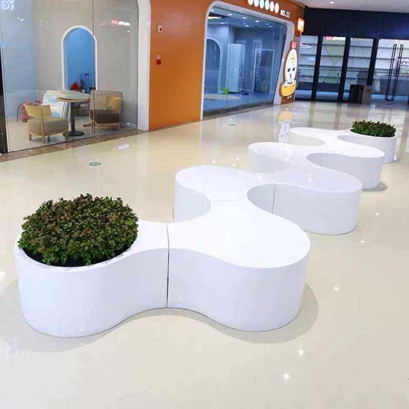 玻璃钢树池座椅大型商场售楼处休闲异型坐凳 玻璃钢美陈组合雕塑,商业/办公家具,休闲椅系列,淘宝优惠券,粉丝福利购,淘宝优惠卷