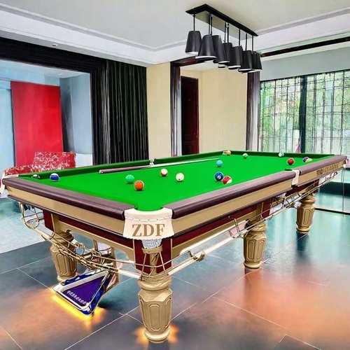标准型美式黑8桌球台台球桌二连浩特台球桌江门ZDF台球厅台球桌