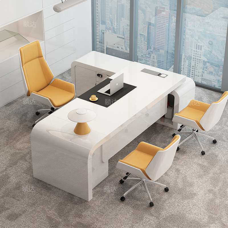 老板桌办公桌简约现代办公室女总裁桌单人高级大班台创意商用场所