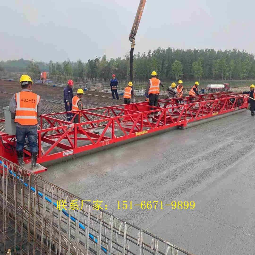 混凝土地面摊铺机箱梁式混凝土摊铺机6米三滚筒整平机操作简单