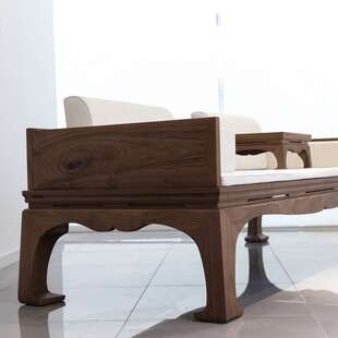 新中式实木罗汉床卧榻洽谈沙发床榻炕几禅意家具家用茶桌躺榻组合