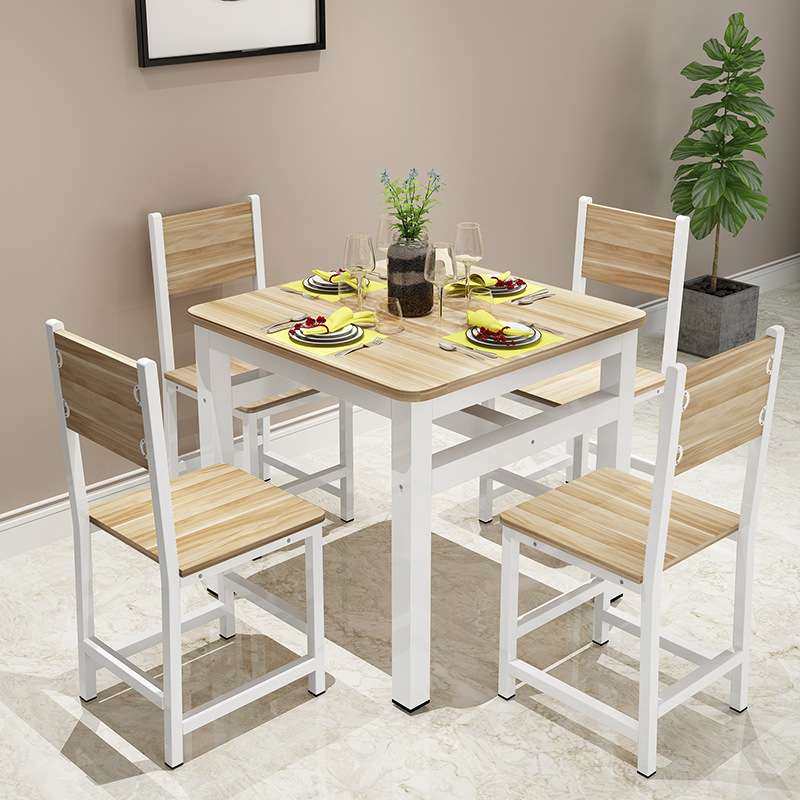 餐桌椅家用小户型简约正方形饭桌四方桌子餐馆小吃店快餐桌椅组合,住宅家具,板木餐桌,淘宝优惠券,粉丝福利购,淘宝优惠卷