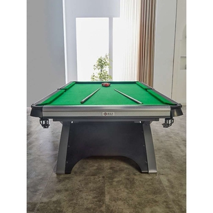 山岩台球桌中式标准成人商用钢库美式标准型家用比赛黑八碳钢防水