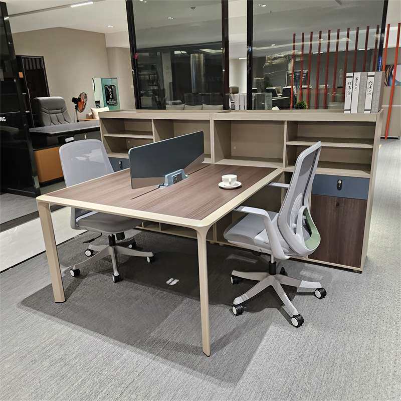 职员办公桌简约现代4人位双6四公司工位卡座员工办公室桌椅桌组合