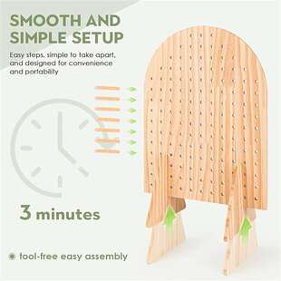 跨境木质洞洞板饰品架多层实木首饰收纳架商铺桌面木制洞洞板架