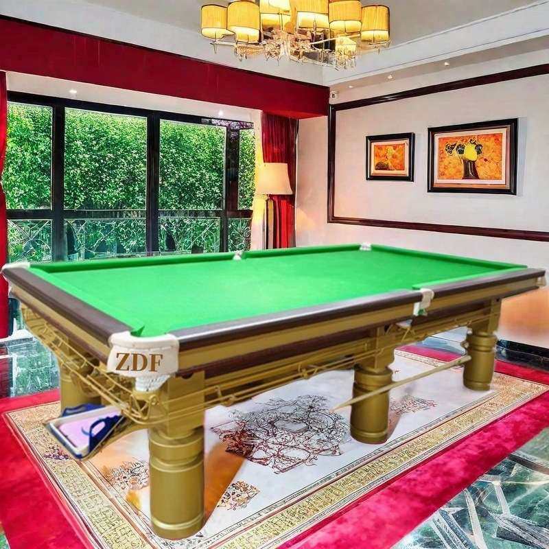 中式台球桌高度ZDF台山茂名中式台球桌和美式台球桌的区别