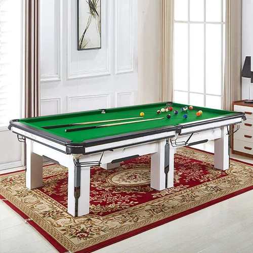 台球桌中八成人标准台商用桌球球房桌球俱乐部家用银腿橡木台球桌