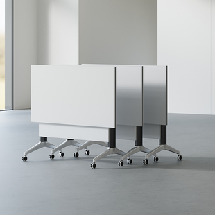 培训桌折叠会议桌椅组合多功能可移动拼接办公辅导班长条双人课桌