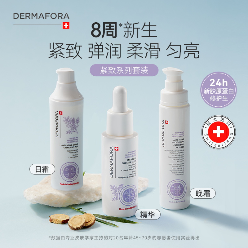 【官方正品】Dermafora焕颜紧致套装保湿丰盈淡化细纹饱满130ml