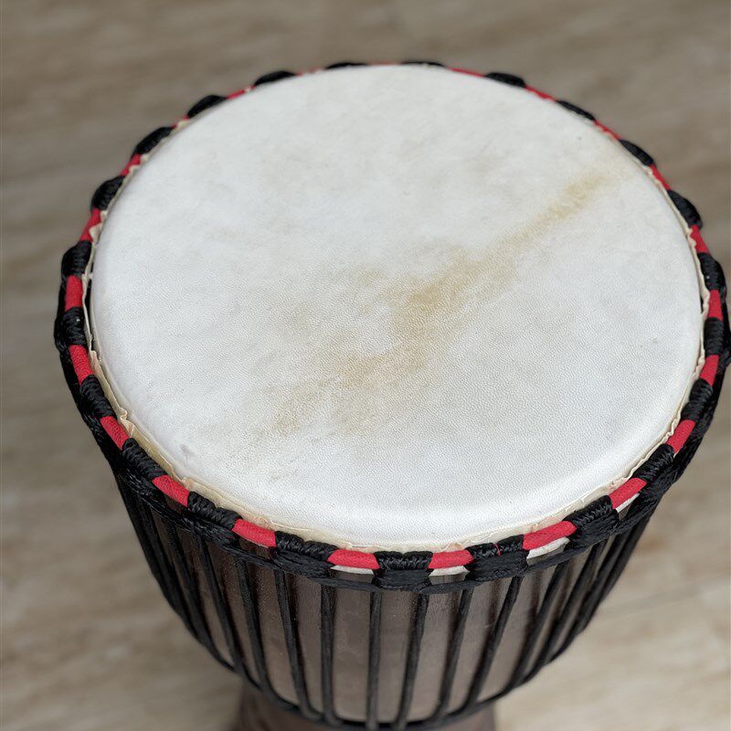 非洲鼓柚木8寸/10寸 12寸/13寸 老山羊 A级 手工鼓 脊背皮 斑点皮