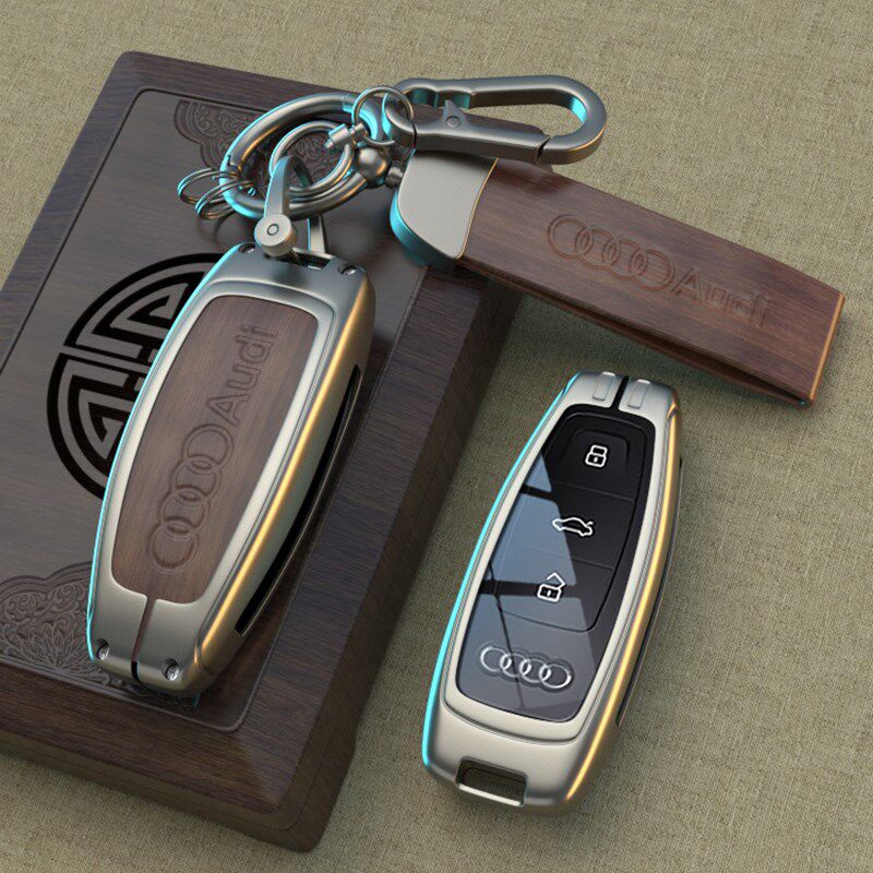 奥迪a6l钥匙套2023款a3高档a3l男a7车a8女q7金属q8新款a6复古壳扣