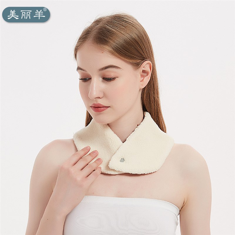护颈巾颈椎保暖男女防受凉冬季加绒睡觉脖套小披肩暖颈带防寒神器