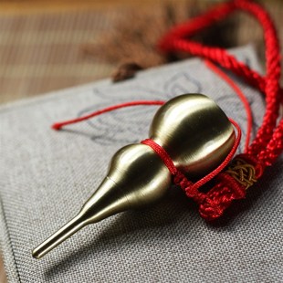 葫芦挂件鼻烟壶纯铜手工车挂装鼻药手把件吊坠闻香瓶天津收藏复古