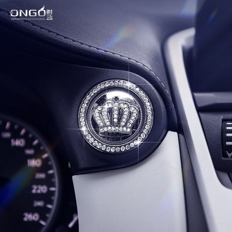 ONGO形动适用雷克萨斯NX200t时钟闪钻装饰300h方向盘标贴内饰水晶