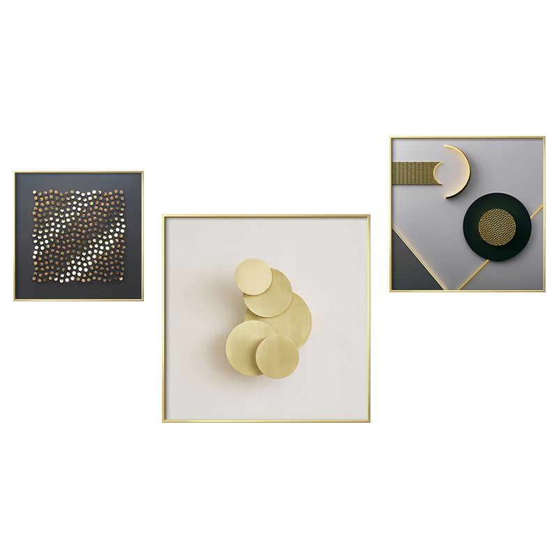 北欧个性黑色艺术玄关装饰画正方形组合客厅装饰画餐厅墙面挂壁画图片