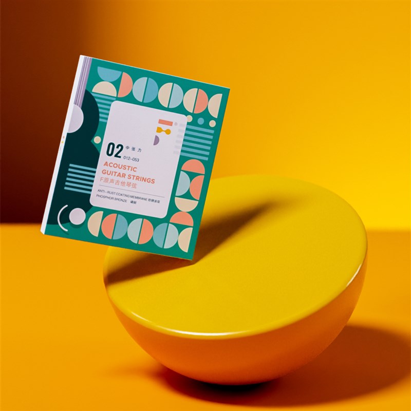 大树音乐屋 Fstrings耳福F琴弦防锈民谣吉他弦适用吉它弦一套
