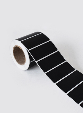 黑色PP合成纸不干胶30 25 20 40 50 60 70 55撕不破防水标签贴纸