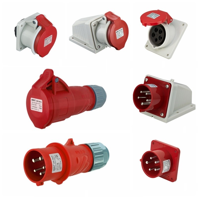 WEIPU威浦工业插头TYPR235/3623/5623/6623/2623 防水插座16A5芯