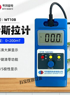 韦特WT10C/10D/WT10E高斯计高精度交直流磁铁磁力强度检测仪