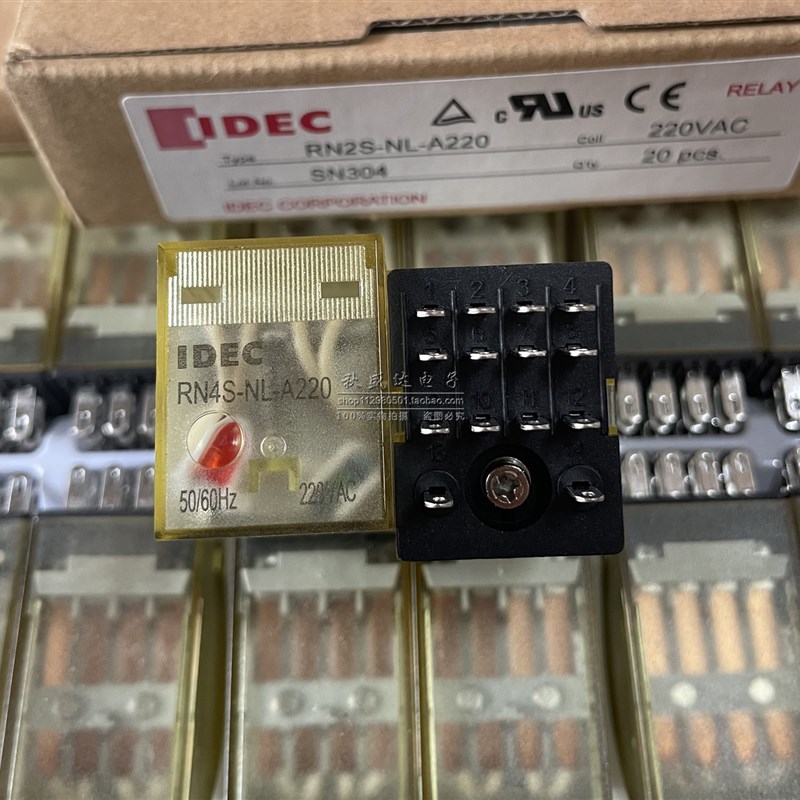 IDEC原装正品和泉中间继电器RN2S RN4S-NL-A220 8脚 14脚 现货!