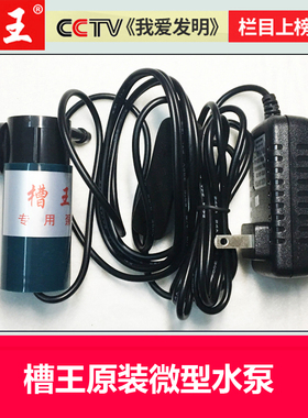 槽王水泵小型迷你抽水机微型12V抽水泵开槽机水钻专用潜水自吸泵