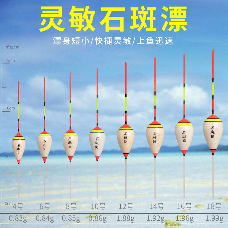 钓鱼浮漂纳米石斑漂浅水冬钓漂冰钓漂枣核形鲫鱼漂草洞鱼浮渔具