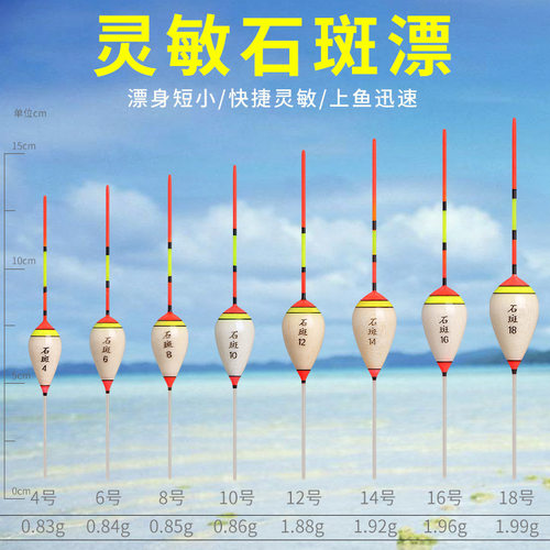 钓鱼浮漂纳米石斑漂浅水冬钓漂冰钓漂枣核形鲫鱼漂草洞鱼浮渔具