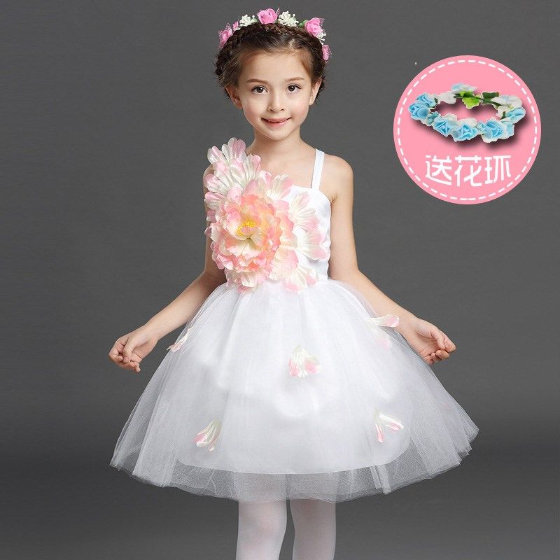 六一儿童舞蹈演出服女蓬蓬纱裙幼儿园大班表演服小学生大合唱礼服