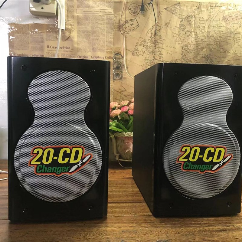 全木质2.0书架被动音箱二分频环绕音响胆管功放配用音箱5.25寸