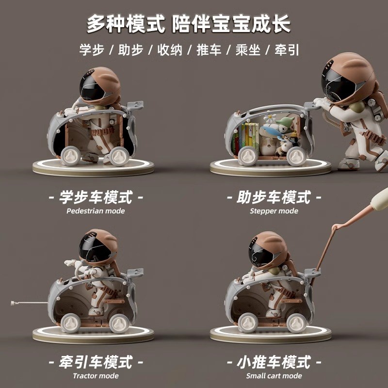 婴儿学步车6到18个月宝宝手推车三合一推推乐玩具走路神器助步车