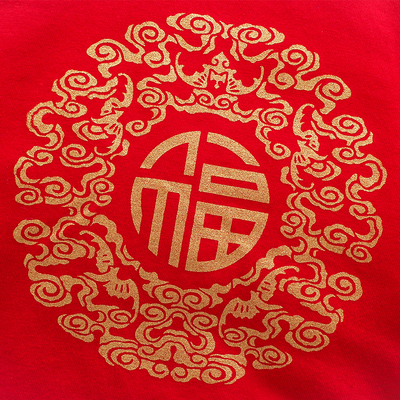 婴儿初生儿满月服大红色纯棉和尚服新生儿双层半背衣单件挖背上衣