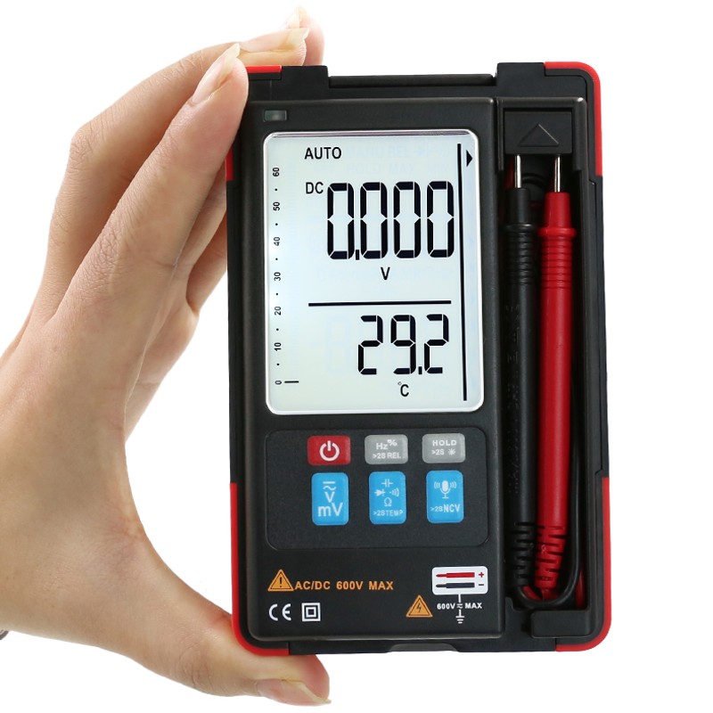 众仪ZT922S语音换挡智能超薄大屏数字万用表防烧电工全自动万能表