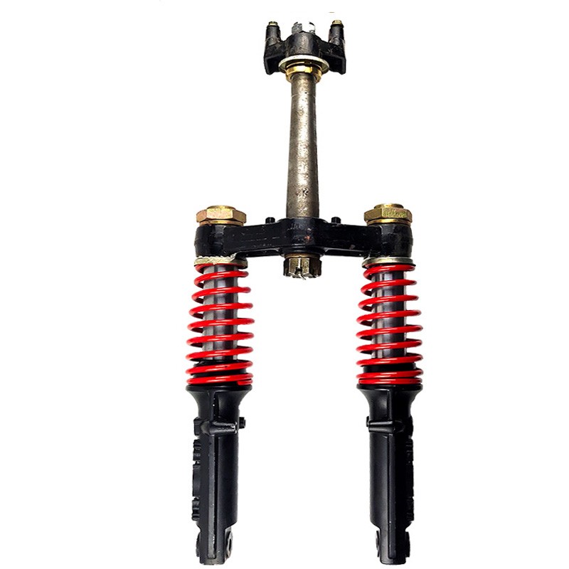 电动三轮车蓬车前减震器前叉方向柱上下联板客运封闭满蓬加粗耐用