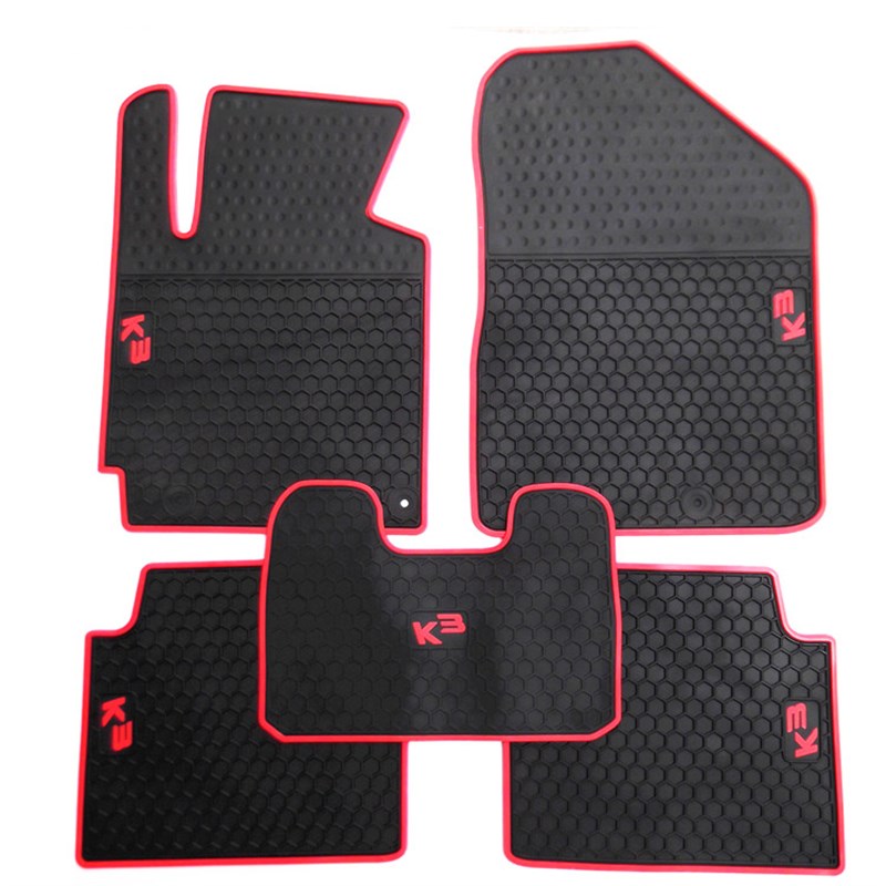起亚智跑狮跑K2 K3 K5福瑞迪锐欧汽车防水橡胶乳胶防滑脚垫地毯式
